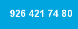 926 421 74 80 926 421 74 80